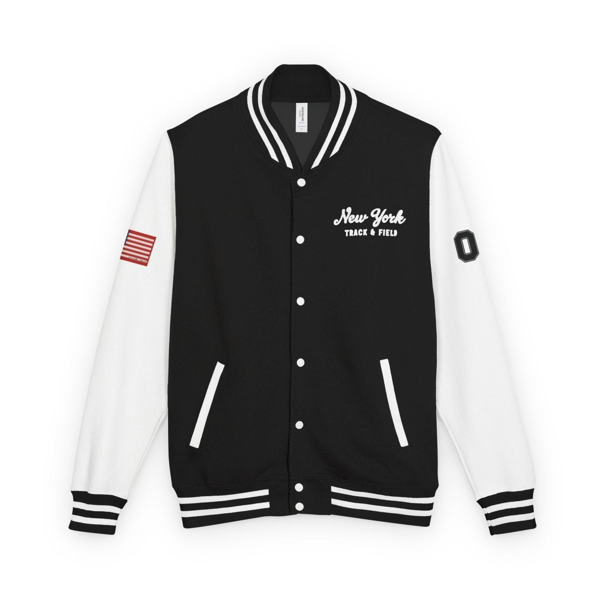 New York City Unisex Heavyweight Letterman Jacket - Chinchilla Choons